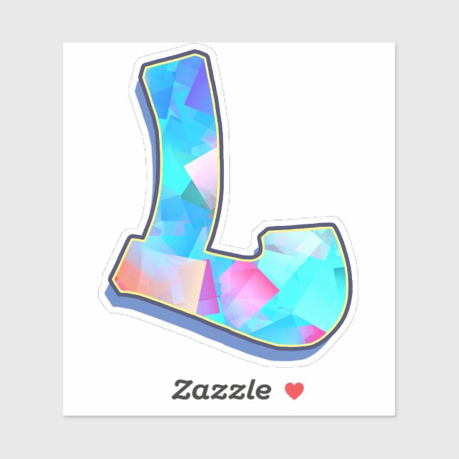 Letra L _ Graffiti Alphabet Letters Pegatinas (Hoja)