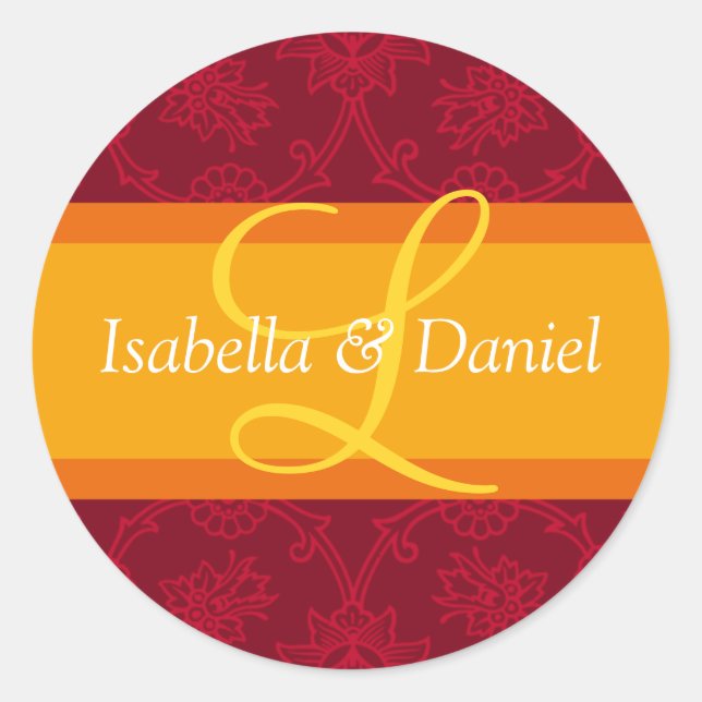 Letra L Monogramas Para Sellos De Invitación De Bo (Anverso)