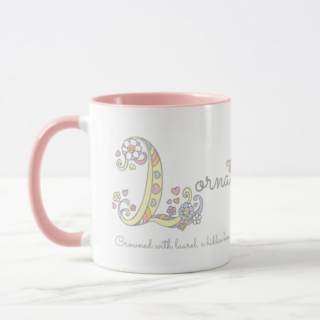 Letra L taza conocida de Lorna del monograma del (Izquierda)