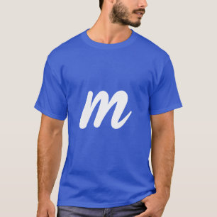 letra m camiseta