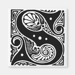 Letra mayúscula S - imán