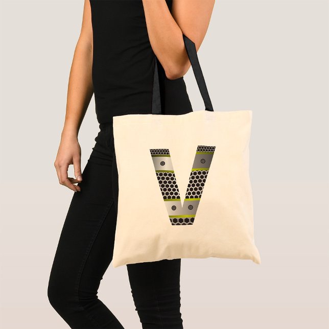 Letra Metalizado industrial V bolsa de tocador (Subido por el creador)