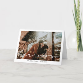 Letra minimalista de guión de su tarjeta de presen