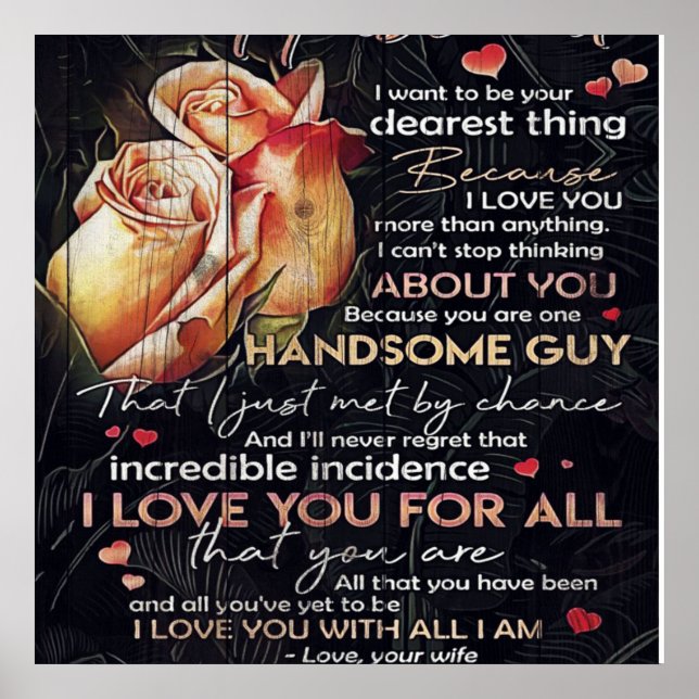 Letra minúscula para marido | Decoración familiar  (Frente)