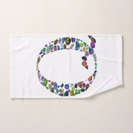 Letra monográfica gemstone Q