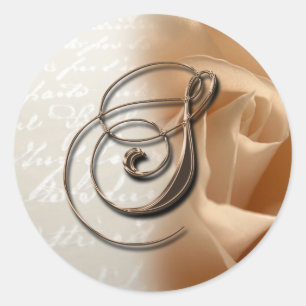 Letra monográfica S Sello para sobres Boda