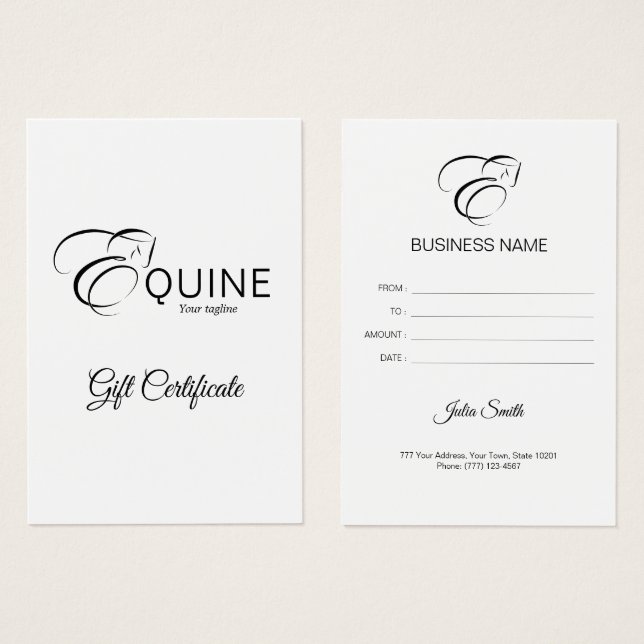 Letra monograma E caballo (Anverso y reverso)