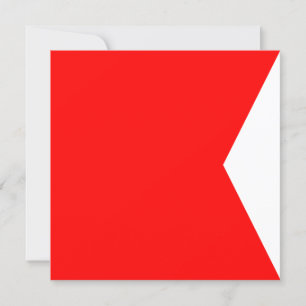 Letra nautical Flag Signal Bravo Letra B