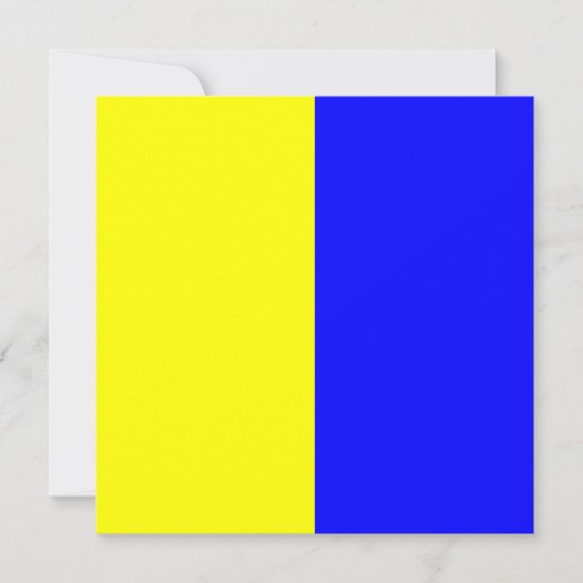 Letra nautical Flag Signal Kilo Letra K (Anverso)
