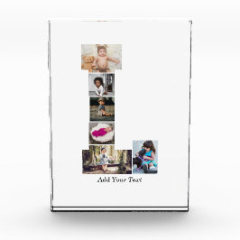 Letra negra y blanca L Collage de fotos