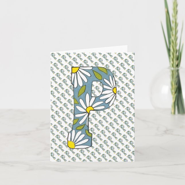 letra P notecard (Anverso)