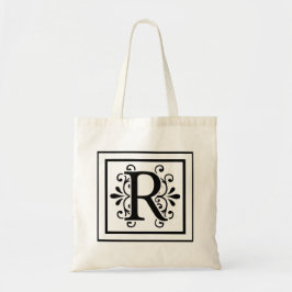 Letra R Monograma Bolsa Tote