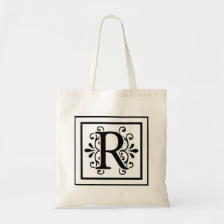 Letra R Monograma Bolsa Tote