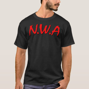 Letra rap escrita N.W.A. camiseta clásica