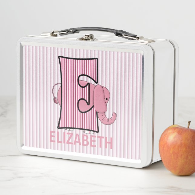 Letra rosa elefante e Chicas a rayas animal (In situ)