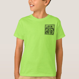 Letra T con camiseta Dragons