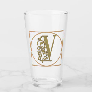 LETRA V MONOGRAM Bello Boda nuevo regalo de la cas