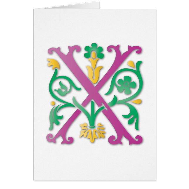 Letra X monograma (Frente)