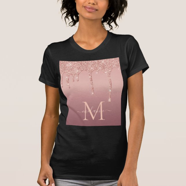 Letra y nombre del Personalizado de camiseta del P (Anverso)