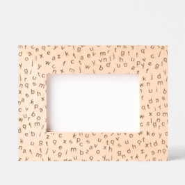 Letras alfabetas Diseño de marcos grabados