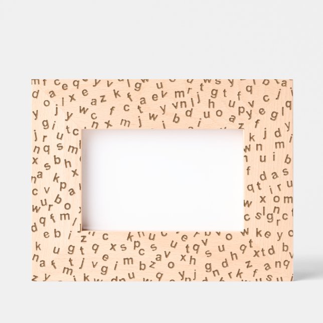 Letras alfabetas Diseño de marcos grabados (Anverso)