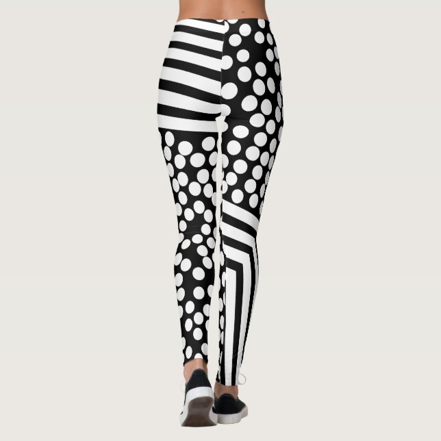 Letras Alfabéticas Divertidas Leggings (Reverso)
