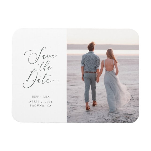 Letras Barradas Imán de Fotografía Flexible (Horizontal)