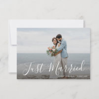 Letras blancas invitación boda recién casada