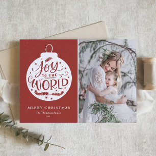 Letras de Alegría para el Mundo Foto de Navidad Ro