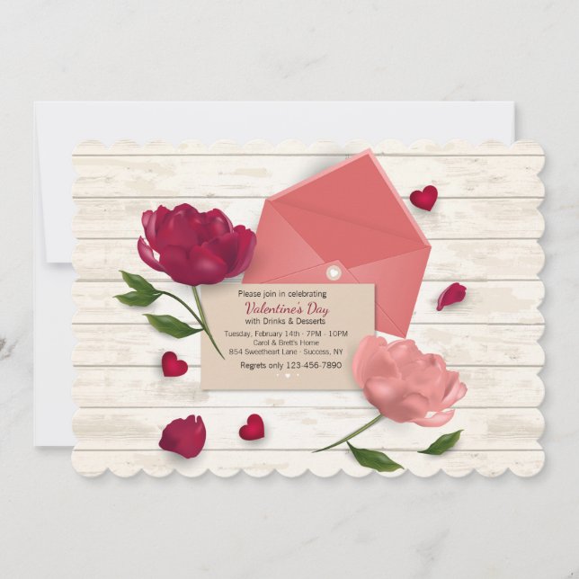 Letras de amor derecho de la invitación del (Anverso)