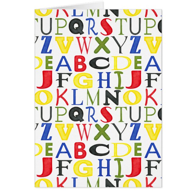Letras de colores brillantes de Megan Meagher (Frente)
