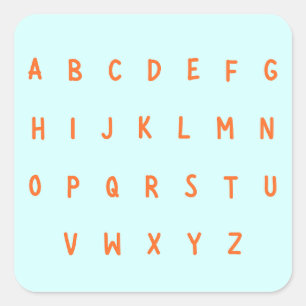letras del alfabeto de ABC A-Z Etiquetas Pegatinas