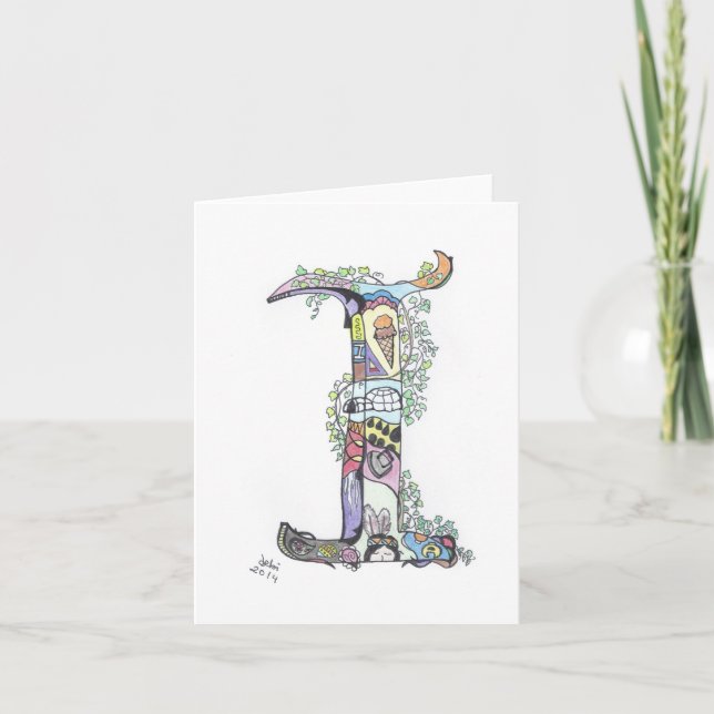 letras del alfabeto:  "Yo " (Anverso)