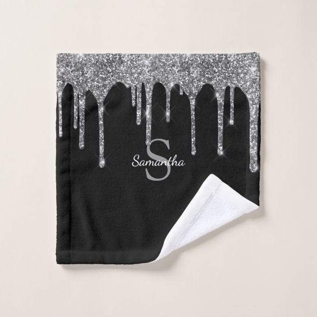 Letras Destacadas con Brillo Plateado Chic (Toallita)