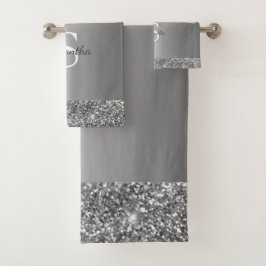 Letras Destacadas con Brillo Plateado Chic
