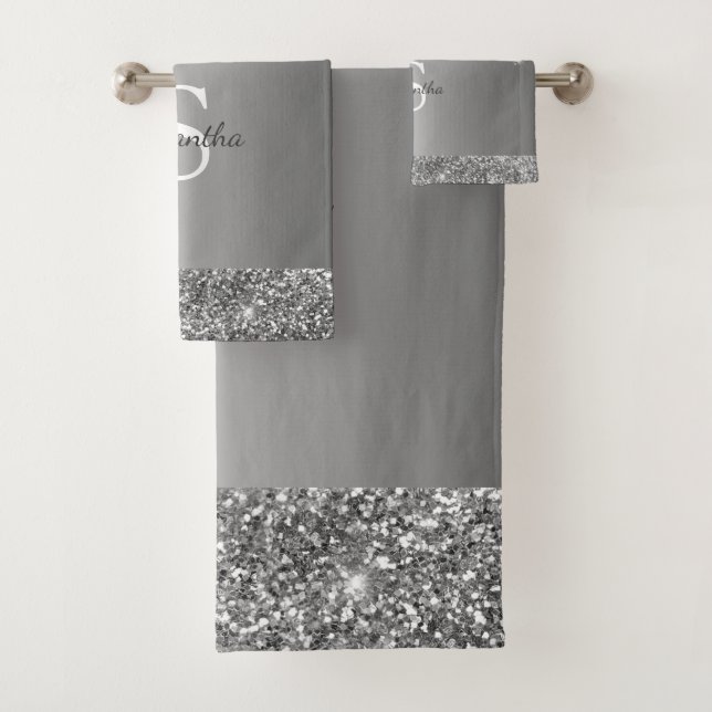 Letras Destacadas con Brillo Plateado Chic (In situ)