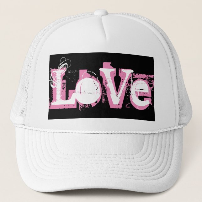 letras divertidas y salvajes de LOVE | Sombrero de (Anverso)