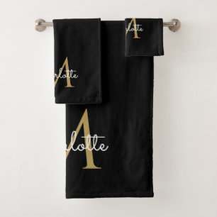 Letras mayúsculas con brillantina dorada Elegante