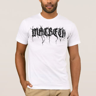 Letras negras de la camiseta de MACBETH
