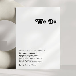 Letras Retro Modernas Hacemos Invitación De Boda