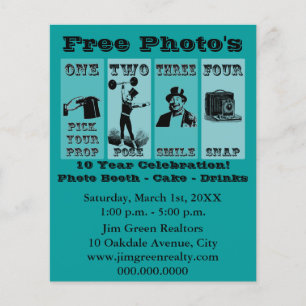 Letrero de accesorio de foto Folleto