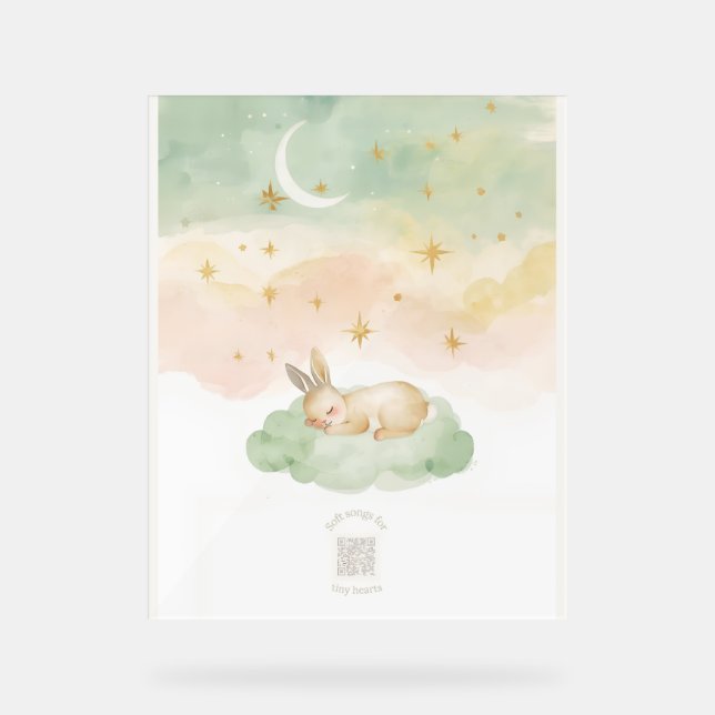 Letrero de Acrílico para Decoración de Guardería c (Anverso)