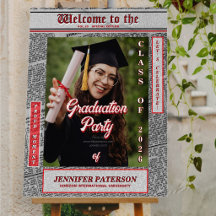 Letrero de Bienvenida de Revista de Graduación de 