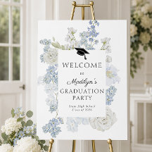 Letrero de Bienvenida para Fiesta de Graduación Fl