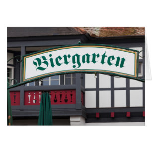 Letrero de Biergarten, Alemania
