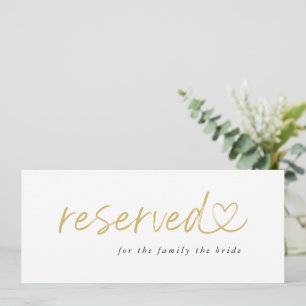 Letrero de Boda Reservado Minimalista Moderno