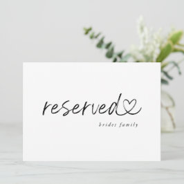 Letrero de Boda Reservado Minimalista Moderno