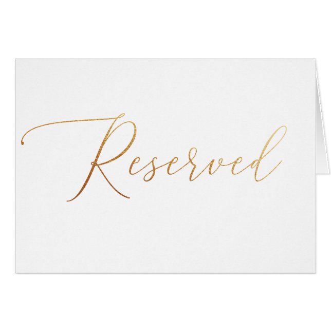 Letrero de Bodas de Escritura en Oro Minimalista R (Anverso (Horizontal))