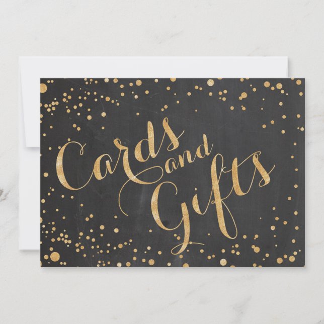 Letrero de Bodas de Tarjetas y Regalos, (Anverso)