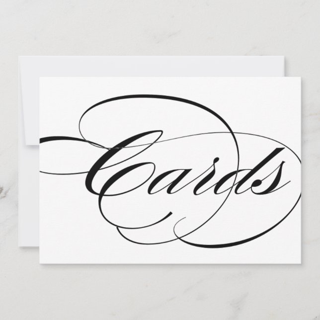 Letrero de caja de tarjetas para decoración de rec (Anverso)